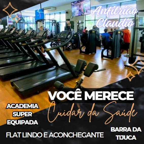 Barra Da Tijuca - 9 - Flat Premium Com Cozinha, Fogao Cooktop, Geladeira Grande, Smart Tv Grande, Lindo E Muitissimo Confortavel, Balsa Para A Praia Gratis E Estacionamento Gratuito Ρίο ντε Τζανέιρο Εξωτερικό φωτογραφία
